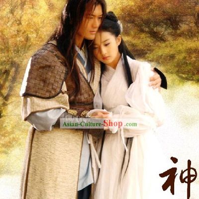 Chinese Ancient Swordsman Clothing Whole Set in The Return of the Condor Heroes costume