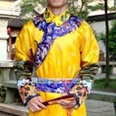 Chinese Ancient Qing Dynasty Costume Complete Set