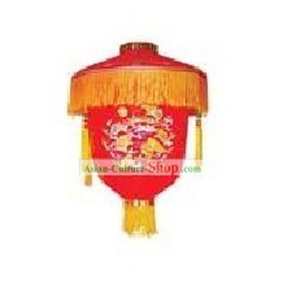 Traditional Chinese Happy Celebration Flower Lantern