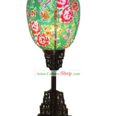 Traditional Chinese Handmade Flowery Wooden Desk Lantern