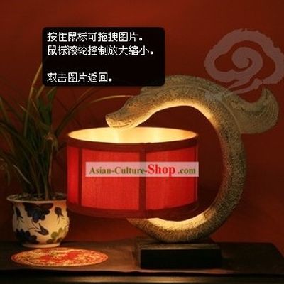 Traditional Chinese Handmade Stone Dragon Lantern