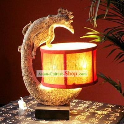 Traditional Chinese Handmade Stone Phoenix Lantern
