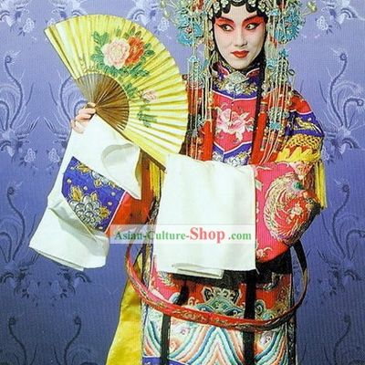 Peking Opera Phoenix Robe and Crown Complete Set