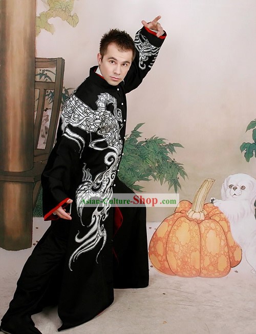 Chinese Ancient Martial Arts Performance Costumes Complete Set for Men