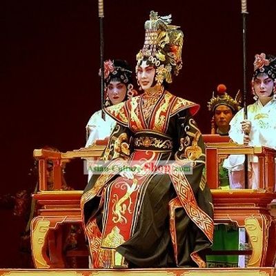 China First Women Emperor Wu Zetian  Costumes and Hat Whole Set