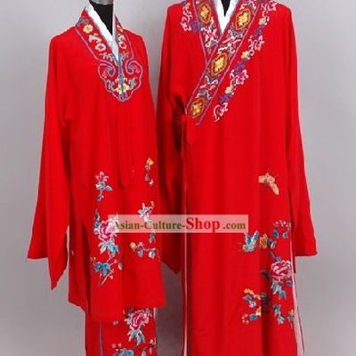 Chinese Classical Liang Zhu (Butterfly Lovers) Costumes and Hat for Men and Women