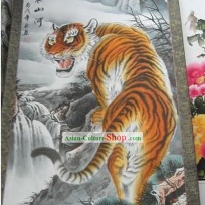 Chinese Film and Stage Performance and Photo Studio Prop - Traditional Painting Tiger