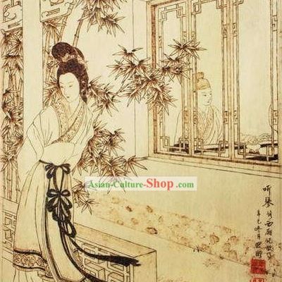Chinese Film and Stage Performance and Photo Studio Traditional Painting Prop - Ancient Beauty