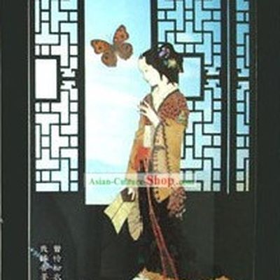 Handmade Real Butterfly Wing Painting - Ancient Beauty