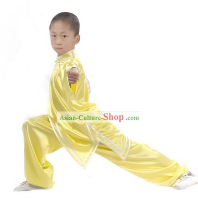 Chinese Professional Long Sleeve Martial Arts Tai Chi Uniform Complete Set for Children