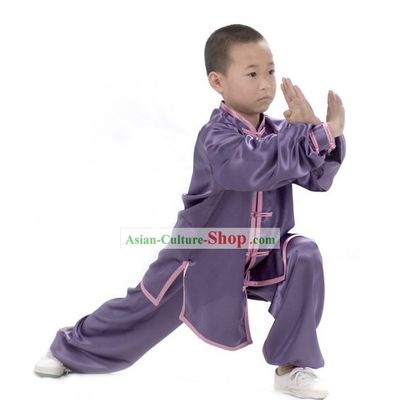 Chinese Professional Long Sleeve Martial Arts Tai Chi Uniform Complete Set for Children