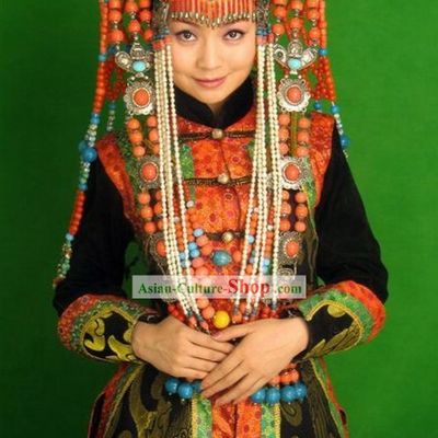 Chinese Classical Mongolian Women Costume