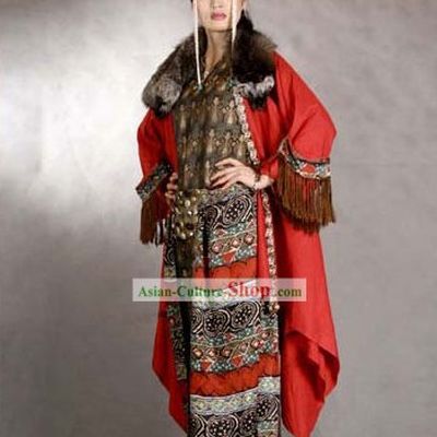 China Minority Traditional Clothing and Hat Complete Set