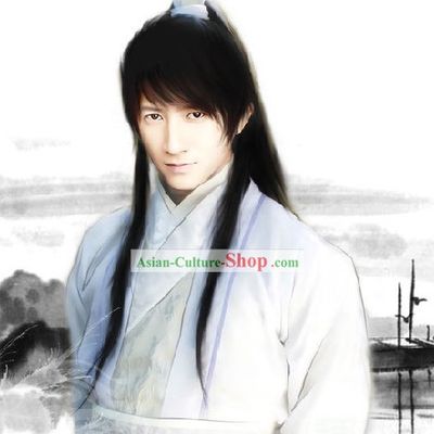 Ancient Chinese Long Men Wig