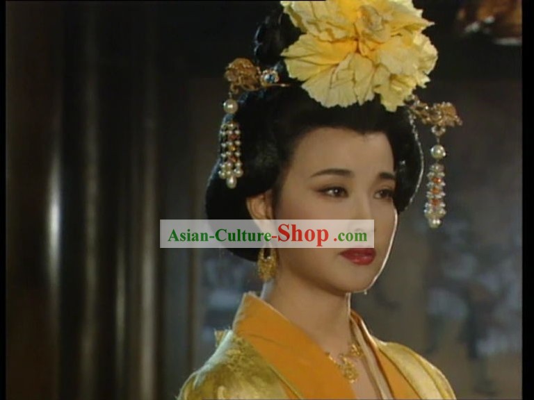 Chinese Classical Tang Dynasty Hair Decoration and Wig for Women
