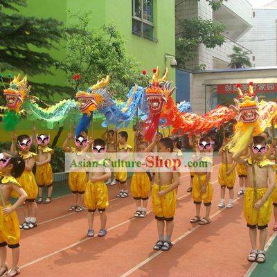 Chinese Traditional Kids Dragon Costumes Complete Set
