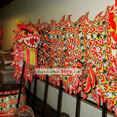 Chinese Classical Luminous Dragon Dance Costumes and Drum Complete Set