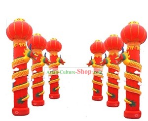 Chinese Big Event Ceremony Celebrating Inflatable Dragon Pillar 1