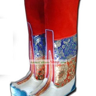 Chinese Traditional Tibetan Pulu Boots
