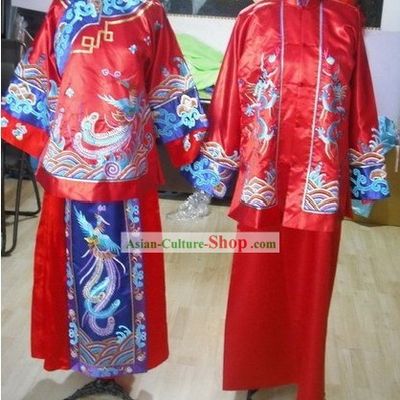 Made to Order China Traditional Wedding Costumes 2 Sets
