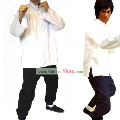 Chinese Traditional Bruce Lee Style Martial Arts Uniform Complete Set