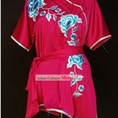 China Martial Arts Tai Chi Embroidered Flower Uniform