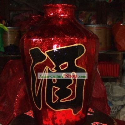 Chinese Traditional Lion Dance Prop - Wine Jar