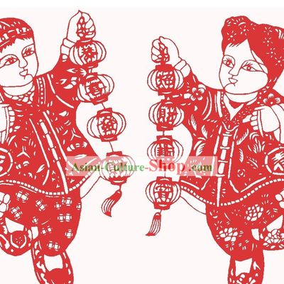 Chinese New Year Papercut Collection 400 Pieces Set