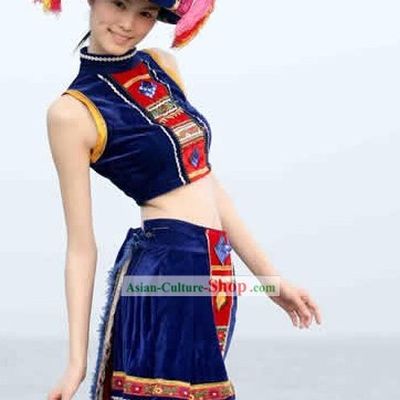 Chinese Traditional Minority Dance Costumes Complete Set