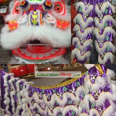 Fluorescent Luminous Glow in Dark Supreme Competition and Parade Lion Dance Costumes Complete Set