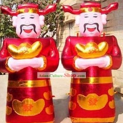 Large Money God Inflatable Pair