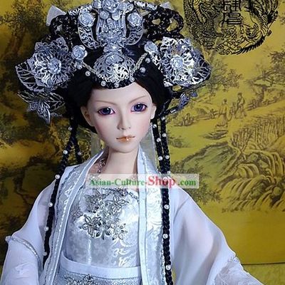Chinese Stunning Empress Clothing and Hair Decoration Full Set