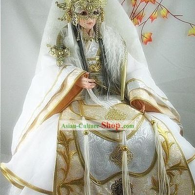 Chinese Ancient Prince Costume and Mask Complete Set