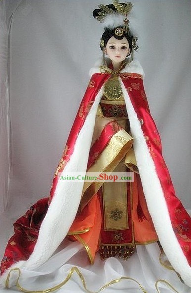 Supreme Chinese Classical Empress Clothing and Hair Decoration Complete Set
