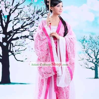 Ancient Xi Shi Beauty Costumes and Hair Accessories Complete Set