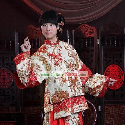 Stunning Chinese Mandarin Wedding Dress for Bride