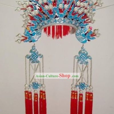 Chinese Traditional Handmade Mandarin Wedding Phoenix Coronet for Bride