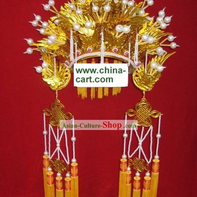 Chinese Classical Golden Phoenix Crown