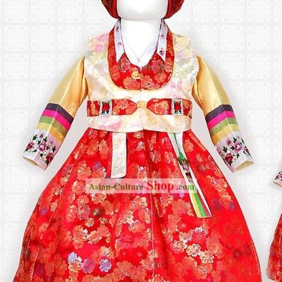 Happy New Year Korean Baby Girl Hanbok Complete Set