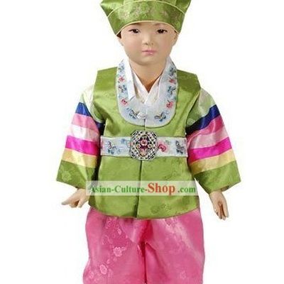 Happy New Year Korean Baby Boy Hanbok Complete Set
