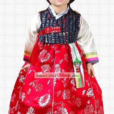 Traditional Korean Girl Hanbok Complete Set