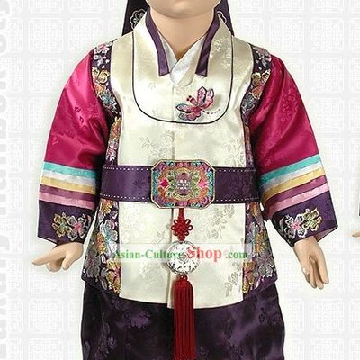 Ancient Korean Boy Hanbok and Hat Set