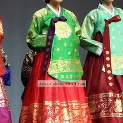 Ancient Korean Palace Hanbok Clothes Complete Set for Women