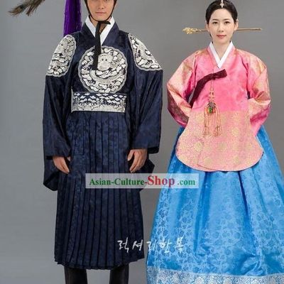Ancient Korean Wedding Dress for Men and Women