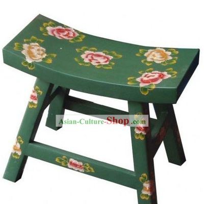 Chinese Tibetan Natural Wood Bar Chair
