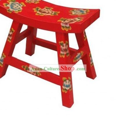 Chinese Tibetan Natural Wood Bar Chair