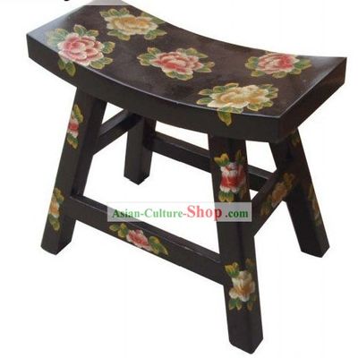 Chinese Tibetan Natural Wood Bar Chair