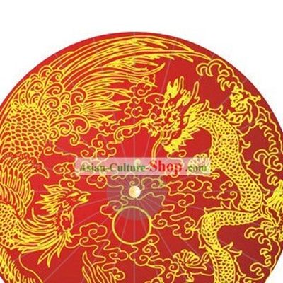 Chinese Wedding Dragon and Phoenix Umbrella