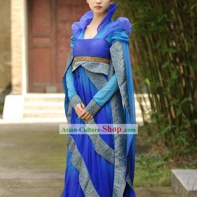 Ancient Chinese Fairy Blue Costumes