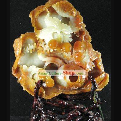 Chinese Classical Natural Jade Horse Sculpture